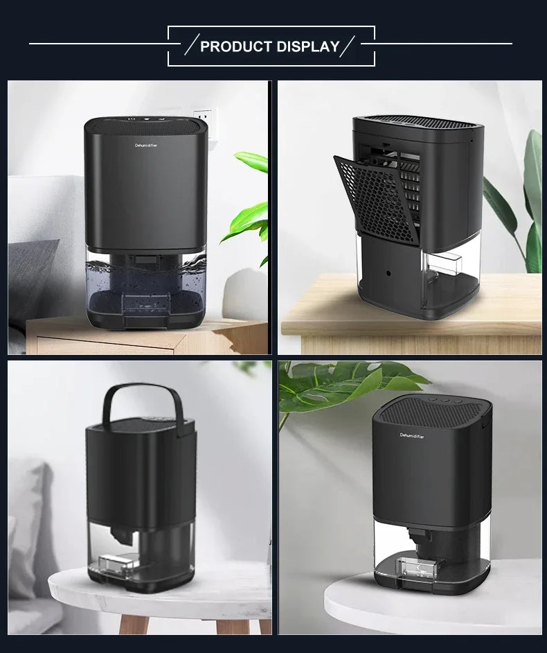 TINSOL Portable Air Dehumidifier – Quiet Home & Office Moisture Remover