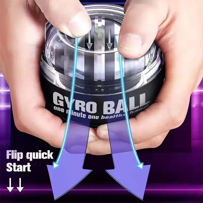 Self-Starting Gyro Ball – Gyroscopic Wrist & Forearm Exerciser trainer Gyroball Home Gym