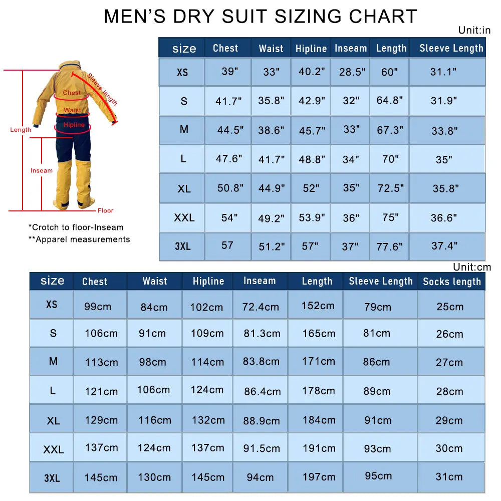 Waterproof Front-Entry Drysuit – Detachable Hood for Watersports