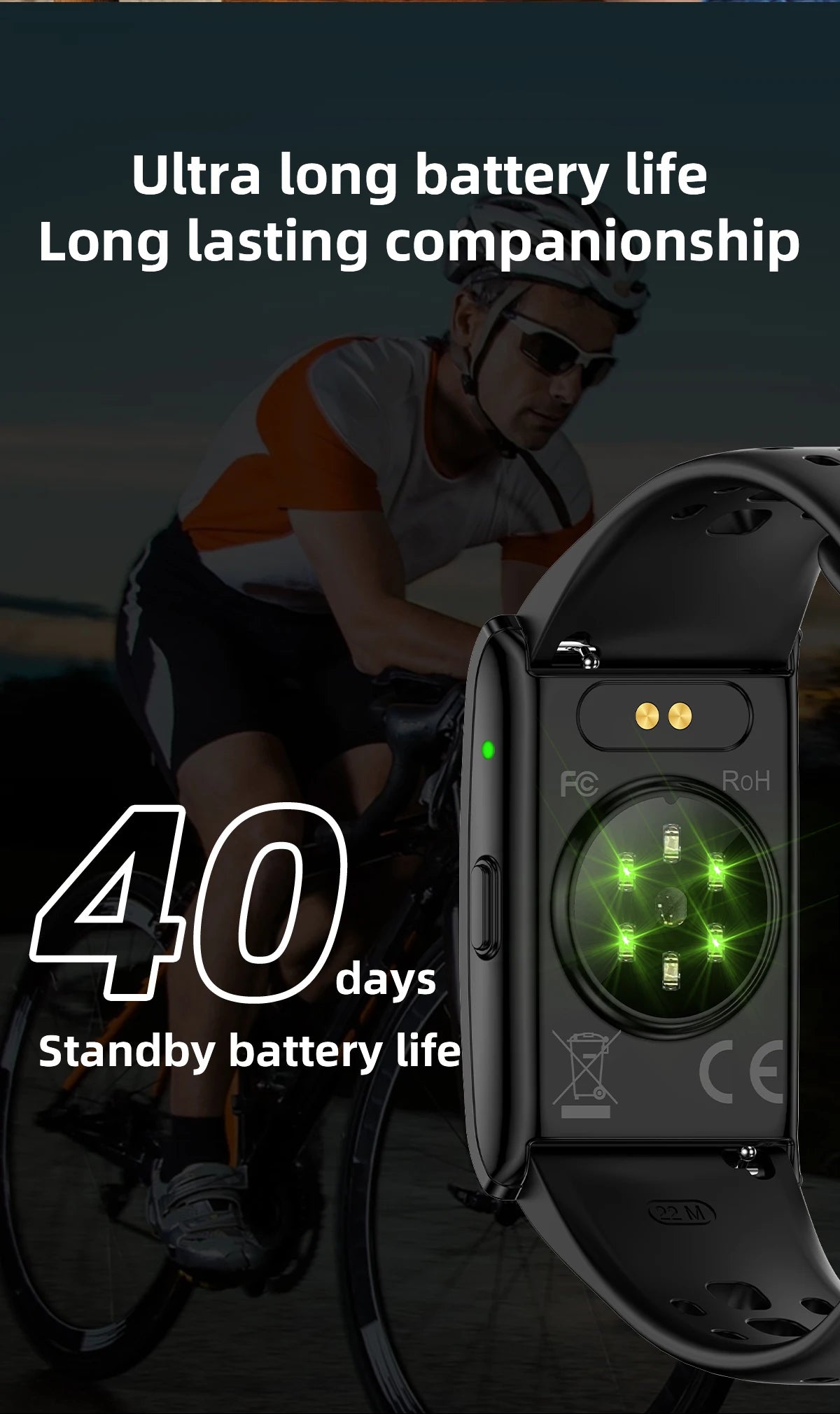 LIGE GPS Sports Smart Bracelet – Fitness & Health Tracker
