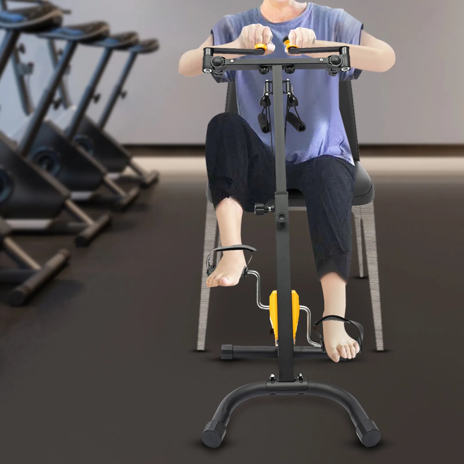 Foldable Pedal Exerciser – Adjustable Rehab Bike for Seniors
