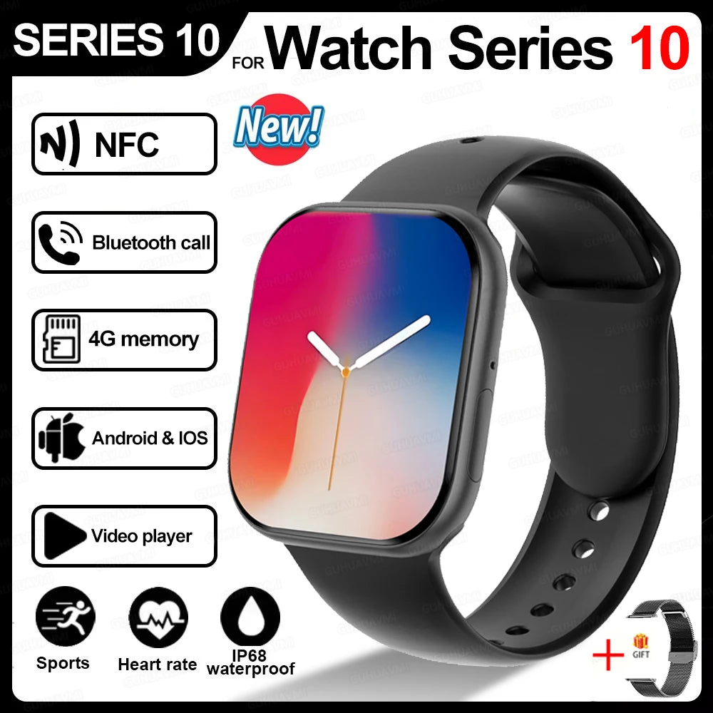 2025 Men’s Smartwatch Series 10 – AMOLED GPS Bluetooth Call Watch