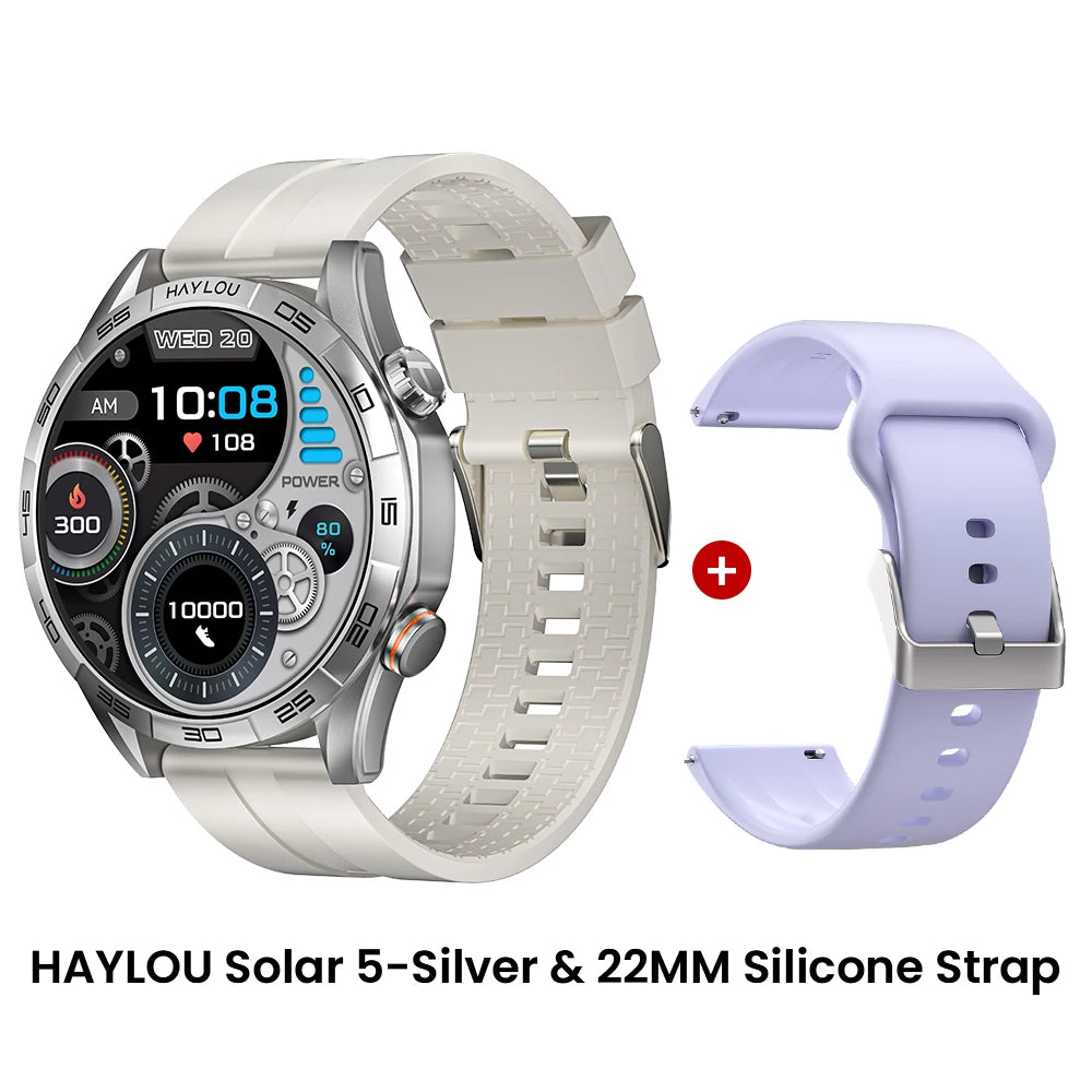 HAYLOU Solar 5 Smartwatch – AMOLED 60Hz Voice Call & Health Tracker