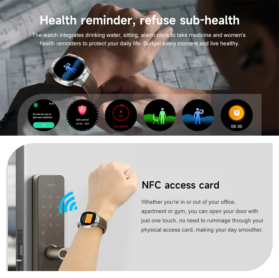 Huawei 1.85" Smartwatch – GPS, NFC & Bluetooth Fitness Tracker for Men