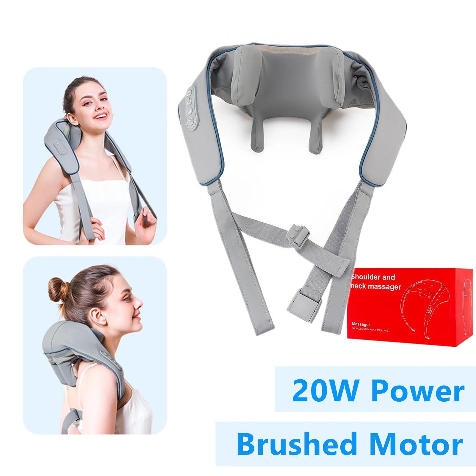 Foreverlily Wireless Neck & Shoulder Massager – 26W Kneading Shawl