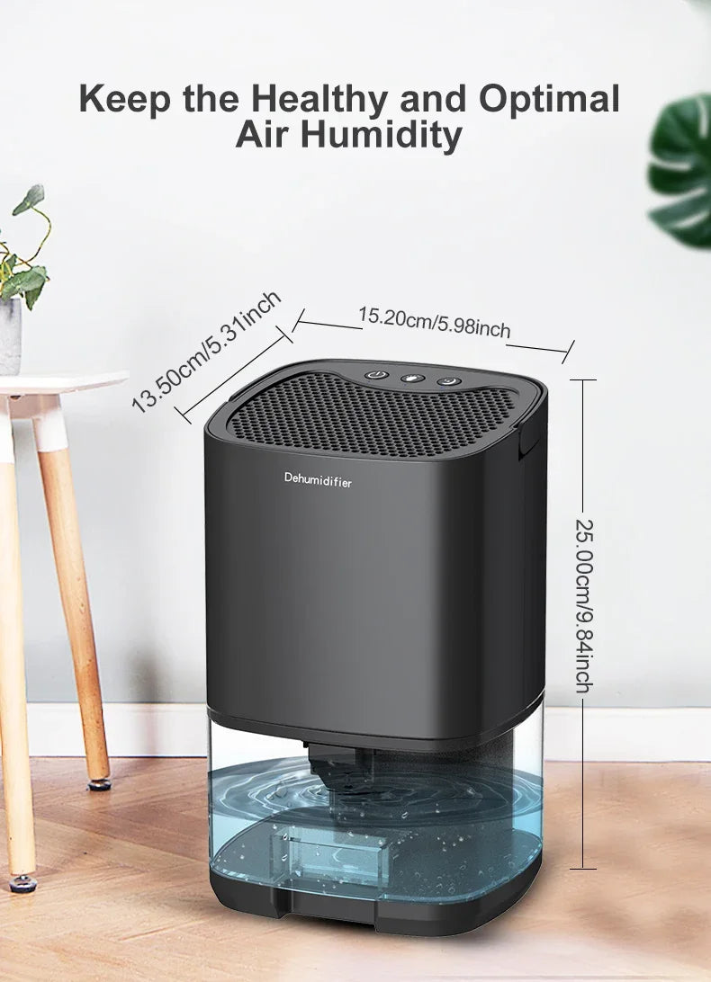 TINSOL Portable Air Dehumidifier – Quiet Home & Office Moisture Remover