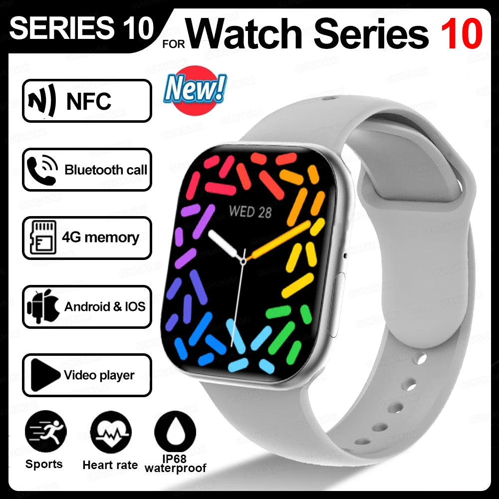 2025 Men’s Smartwatch Series 10 – AMOLED GPS Bluetooth Call Watch