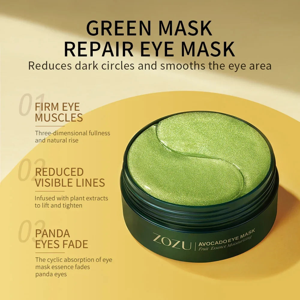 120pcs Avocado Collagen Eye Masks – Anti-Dark Circle & Anti-Wrinkle Patches