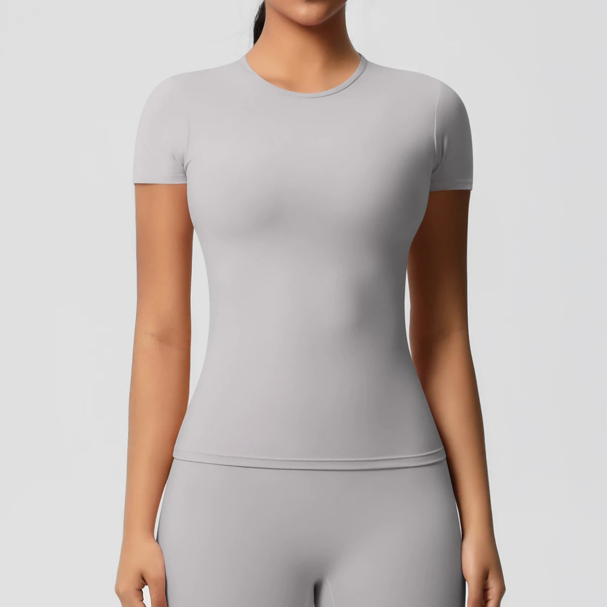 Women’s Dry Fit Sports Top – Breathable Elastic Gym T-Shirt