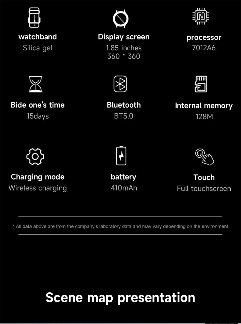 Huawei 1.85" Smartwatch – GPS, NFC & Bluetooth Fitness Tracker for Men