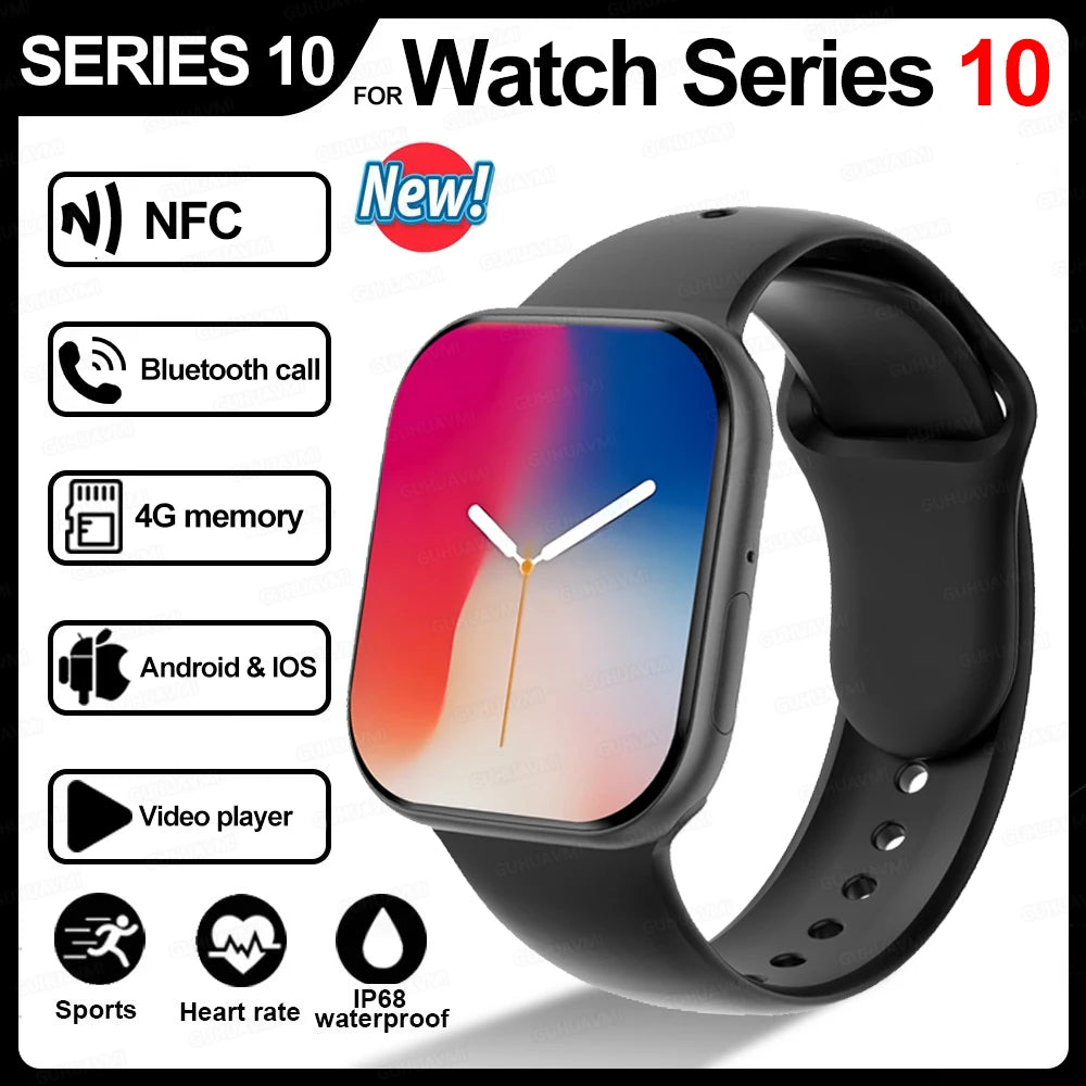 2025 Men’s Smartwatch Series 10 – AMOLED GPS Bluetooth Call Watch