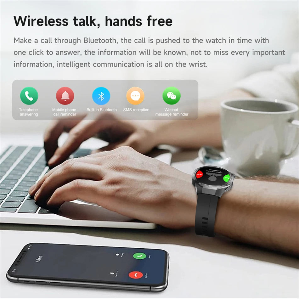 Huawei 1.85" Smartwatch – GPS, NFC & Bluetooth Fitness Tracker for Men