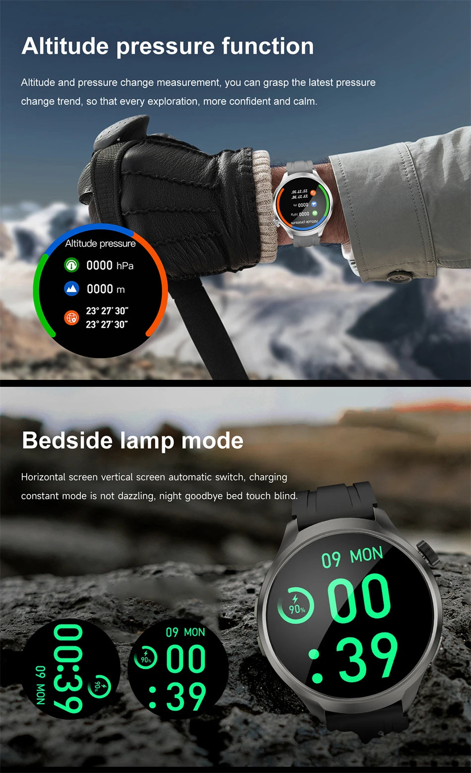 Huawei 1.85" Smartwatch – GPS, NFC & Bluetooth Fitness Tracker for Men
