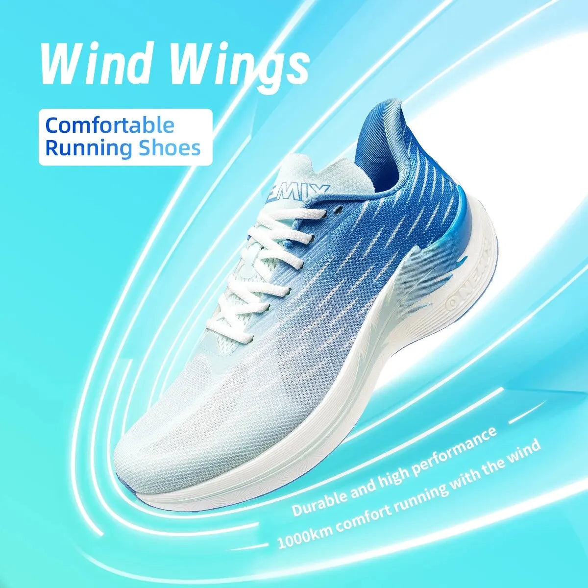 Onemix 2025 Breathable Speed Running Shoes – Marathon Sports Sneakers Shoes Light Men Outdoor Jump Rope Fitness