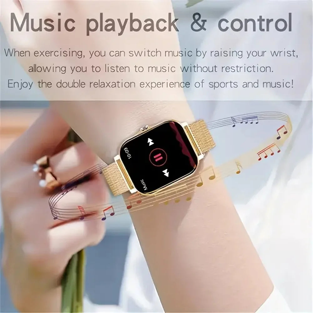 2025 Smartwatch – Bluetooth Talking Blood Oxygen & Pressure Monitor
