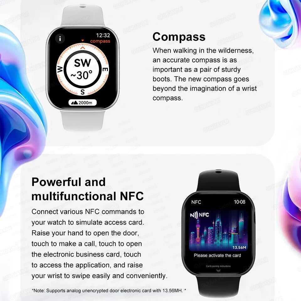 2025 Men’s Smartwatch Series 10 – AMOLED GPS Bluetooth Call Watch