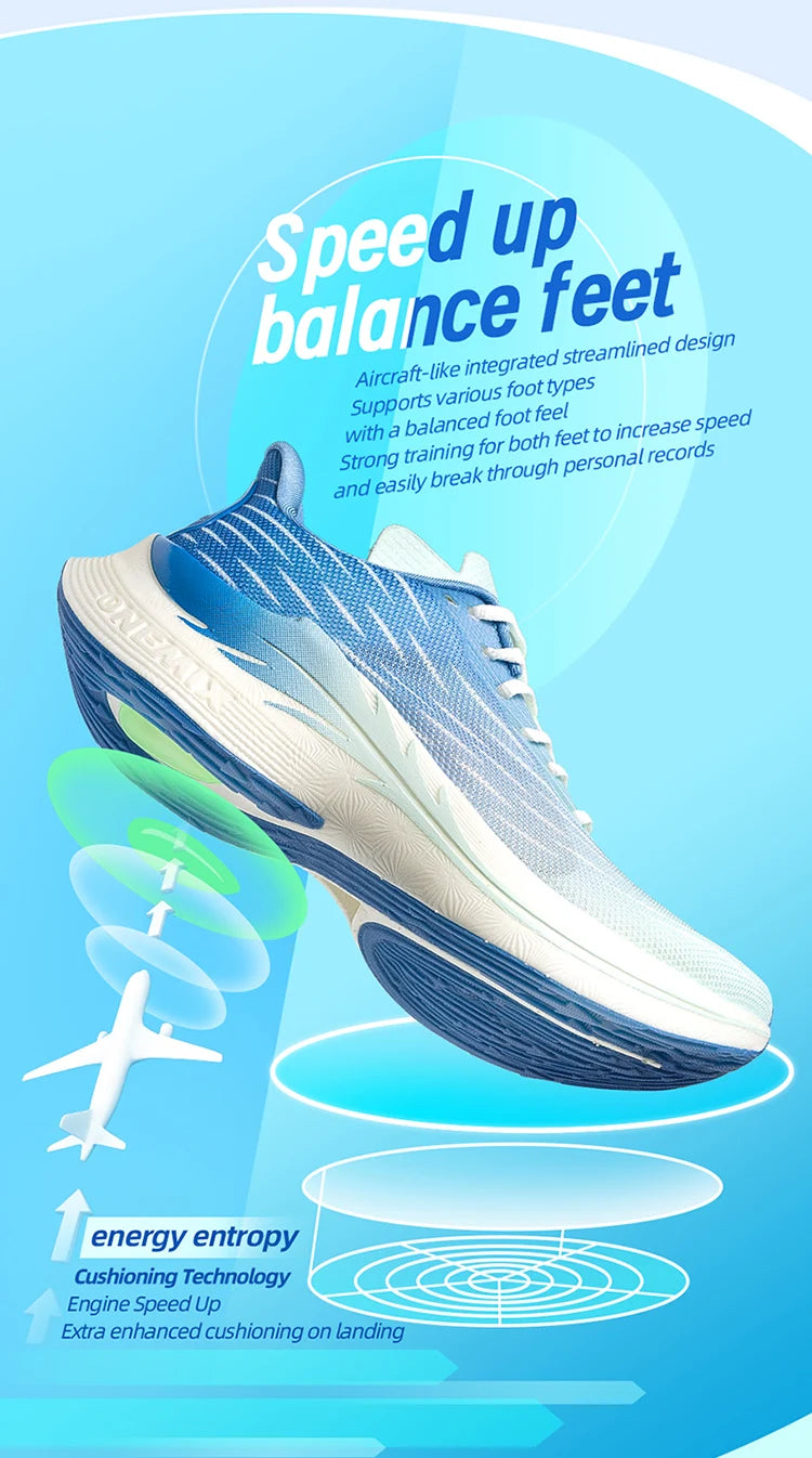 Onemix 2025 Breathable Speed Running Shoes – Marathon Sports Sneakers Shoes Light Men Outdoor Jump Rope Fitness