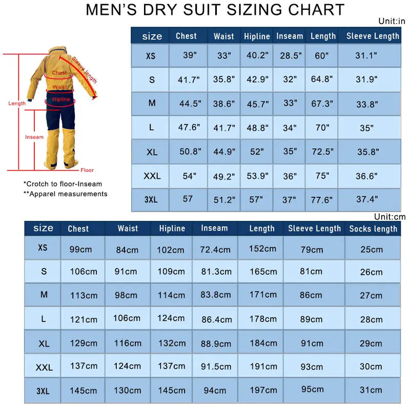Waterproof Front-Entry Drysuit – Detachable Hood for Watersports