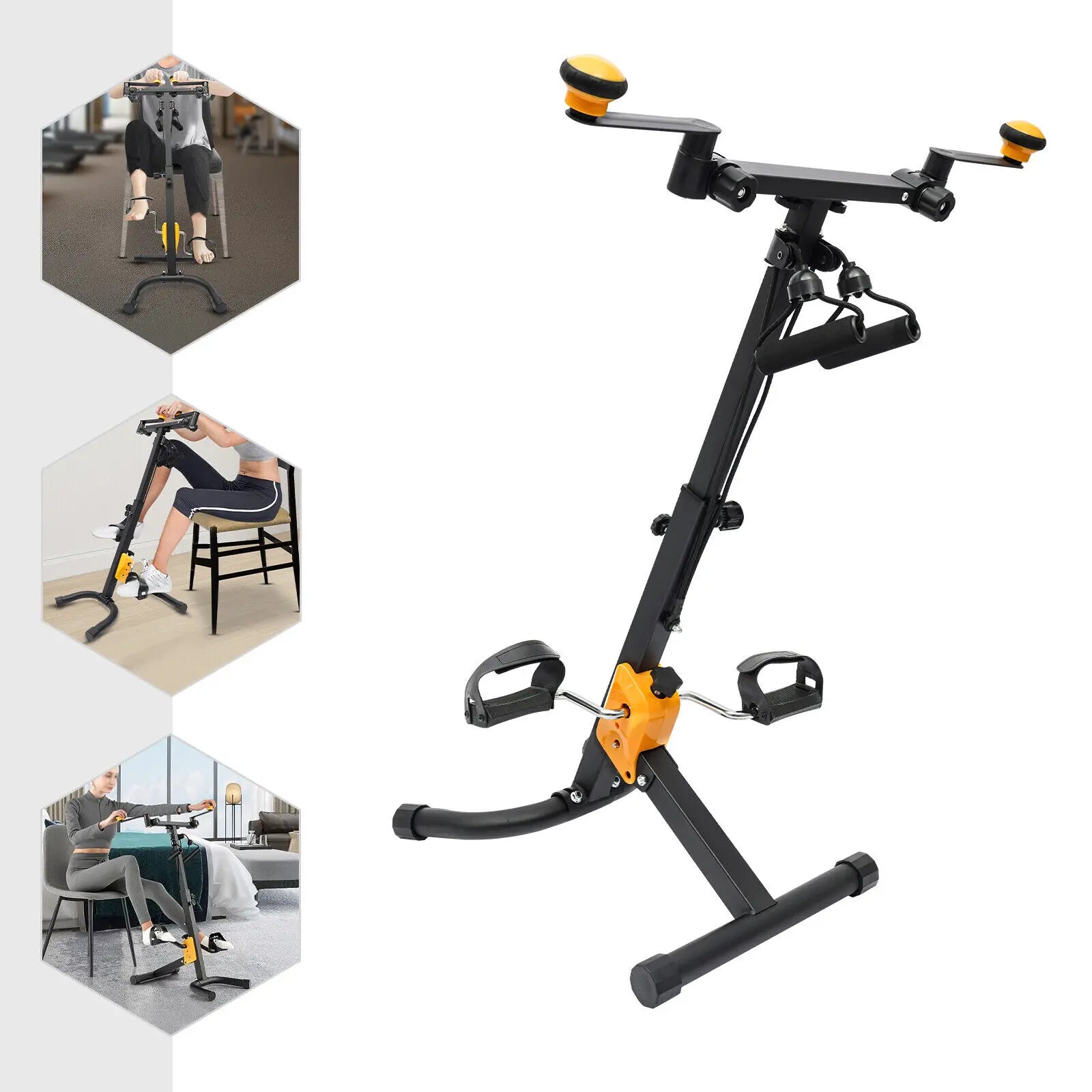 Foldable Pedal Exerciser – Adjustable Rehab Bike for Seniors