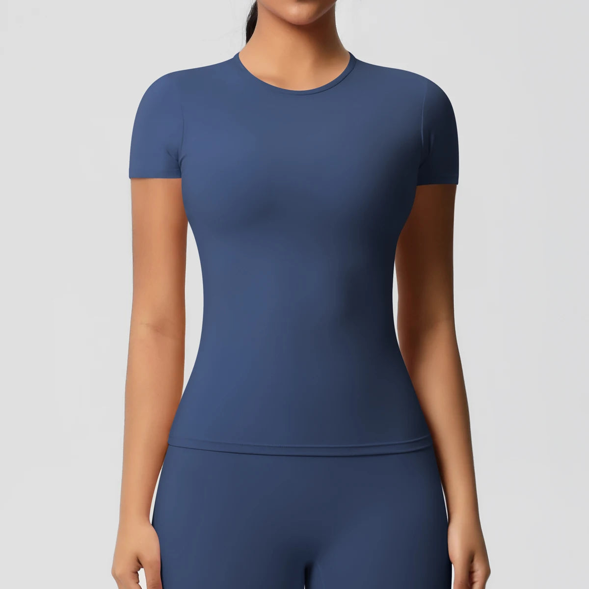 Women’s Dry Fit Sports Top – Breathable Elastic Gym T-Shirt