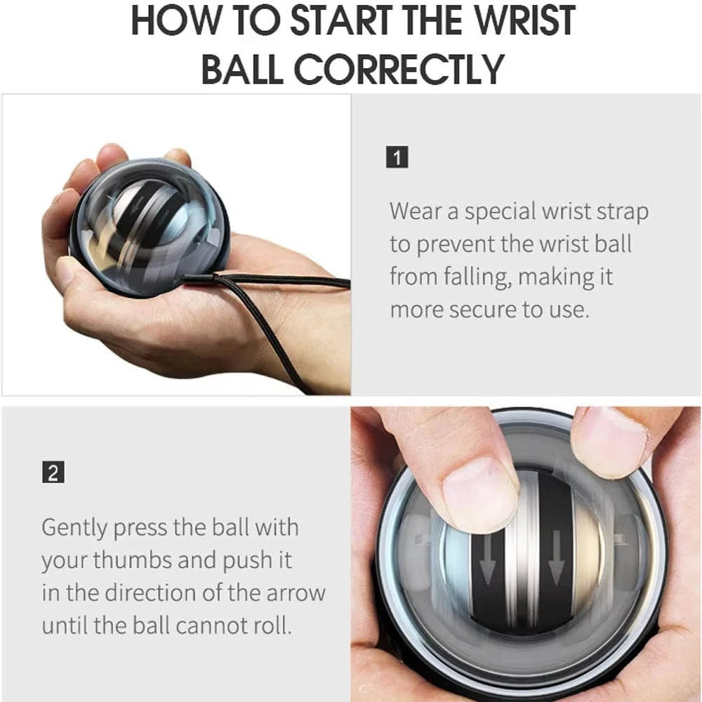 Wrist Power Ball – Auto-Start Gyroscopic Grip & Forearm Exerciser