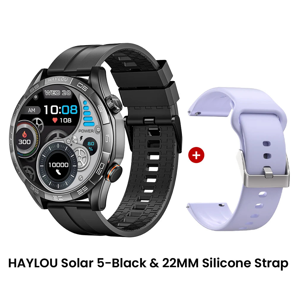 HAYLOU Solar 5 Smartwatch – AMOLED 60Hz Voice Call & Health Tracker