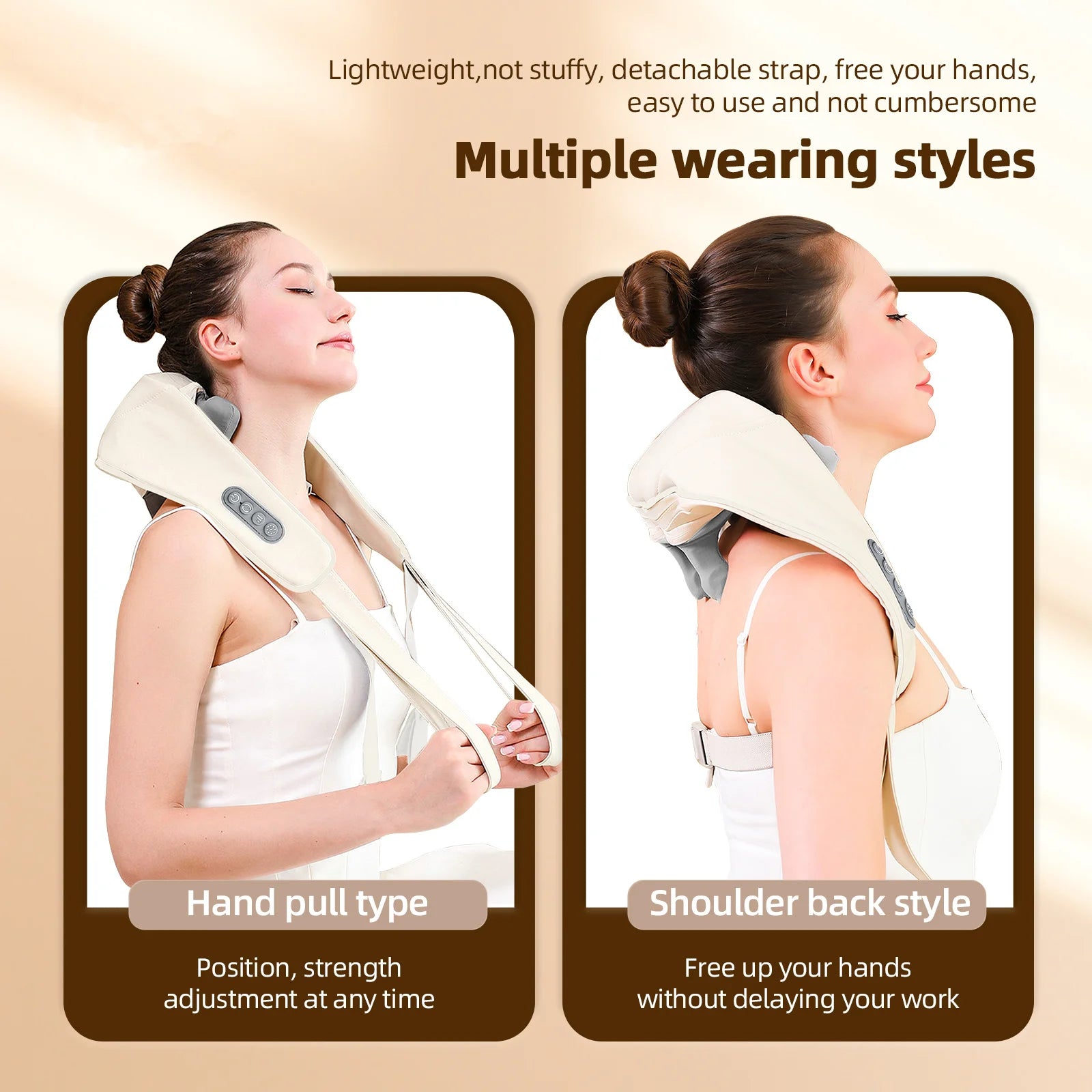 Foreverlily Wireless Neck & Shoulder Massager – 26W Kneading Shawl