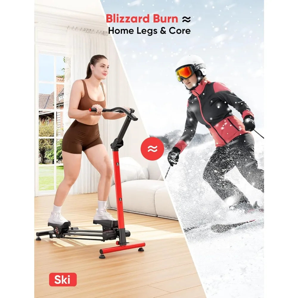 Home Fitness Stair Stepper – Adjustable & Ski Simulation Trainer