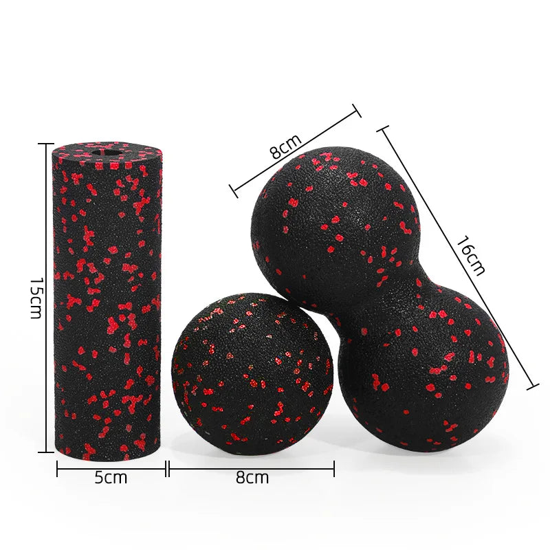 3-in-1 Foam Roller Set – Yoga & Deep Tissue Massage Kit