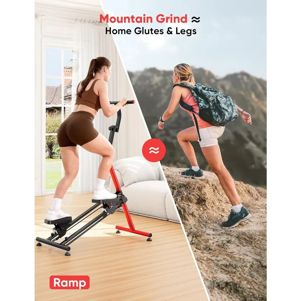 Home Fitness Stair Stepper – Adjustable & Ski Simulation Trainer