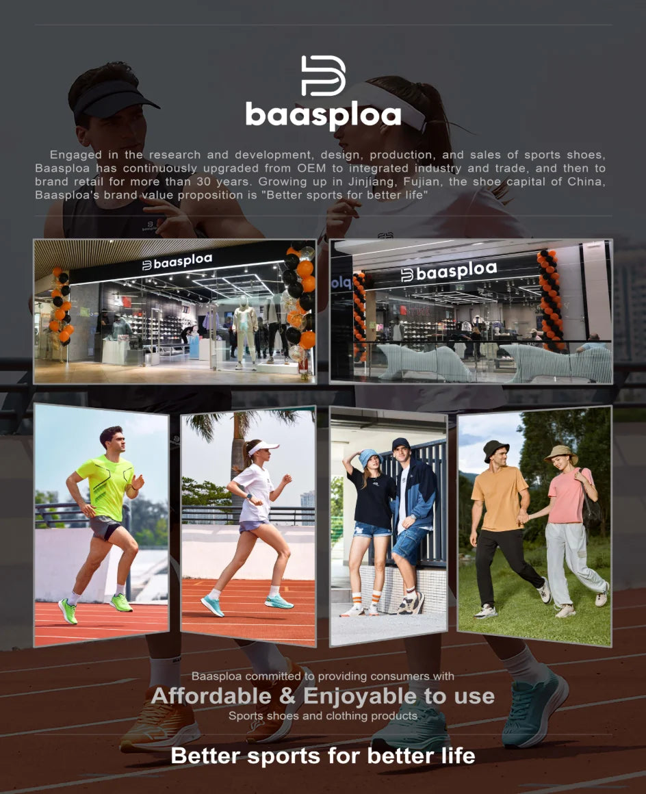 Baasploa Men’s Winter Sneakers – Plush Warm Non-Slip Casual Shoes