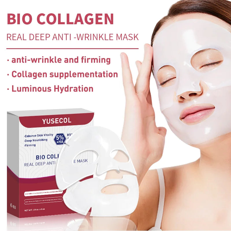 Korean Bio Collagen Face Mask – Hydrating & Whitening Skincare
