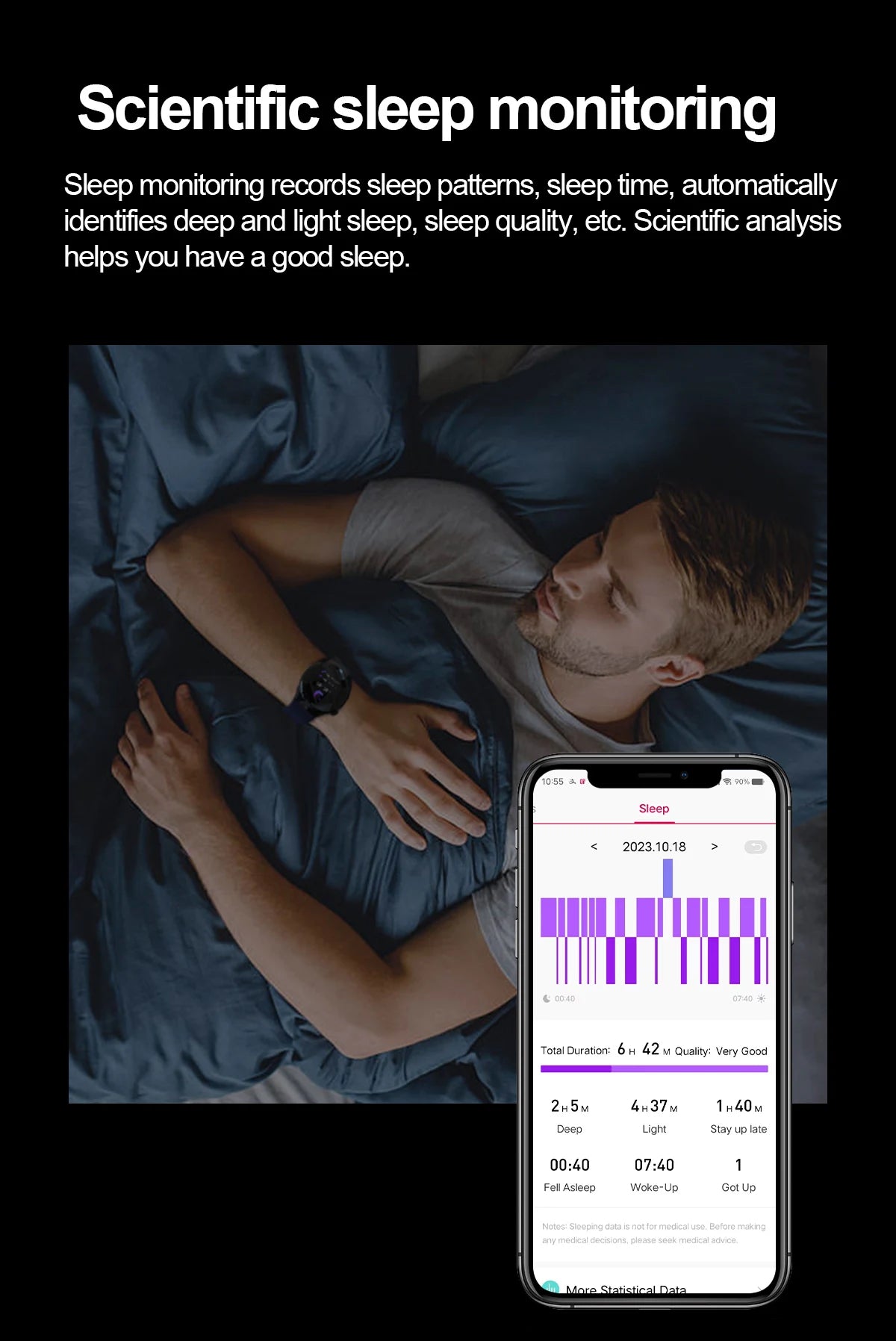 2025 Nursing-Grade Health Smartwatch – ECG PPG Bluetooth Call