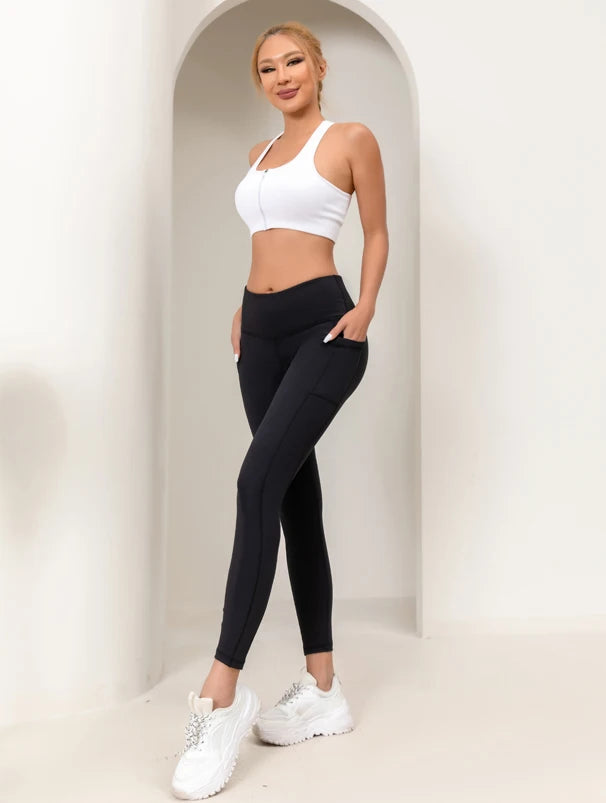 Women’s Gym Cropped Pants – High Waisted Yoga & Fitness Leggings