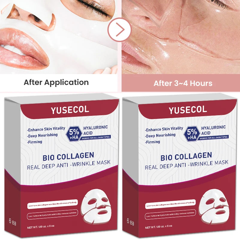 Korean Bio Collagen Face Mask – Hydrating & Whitening Skincare