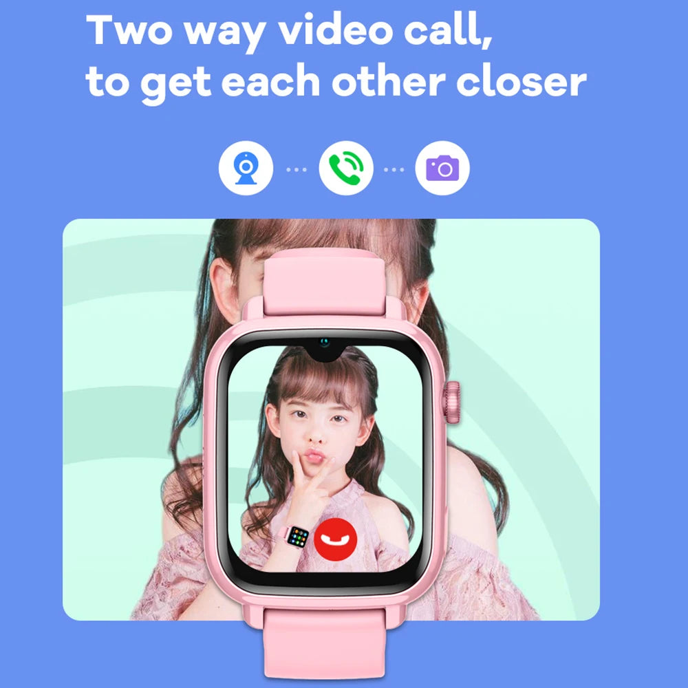 4G Kids Smart Watch – GPS Tracker, Video Call & SOS Safety Smartwatch