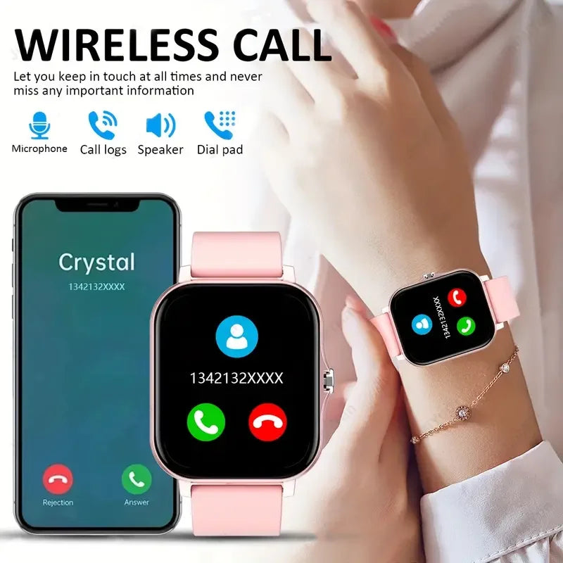 2025 Smartwatch – Bluetooth Talking Blood Oxygen & Pressure Monitor