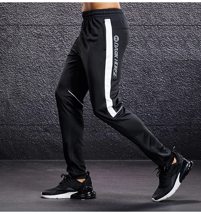 Men’s Sport Running Pants – Training Joggers with Zipper Pockets
