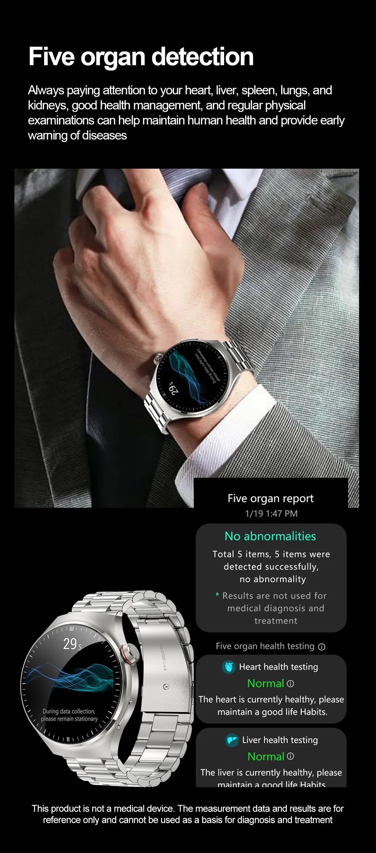 2025 Nursing-Grade Health Smartwatch – ECG PPG Bluetooth Call