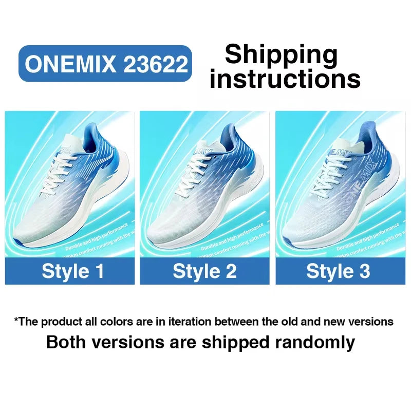 Onemix 2025 Breathable Speed Running Shoes – Marathon Sports Sneakers Shoes Light Men Outdoor Jump Rope Fitness