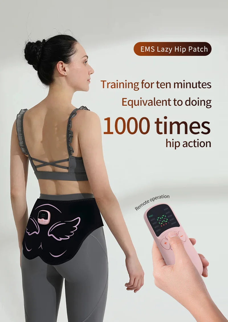 Electric EMS Butt Muscle Stimulator – USB Rechargeable Hip & Glute Trainer