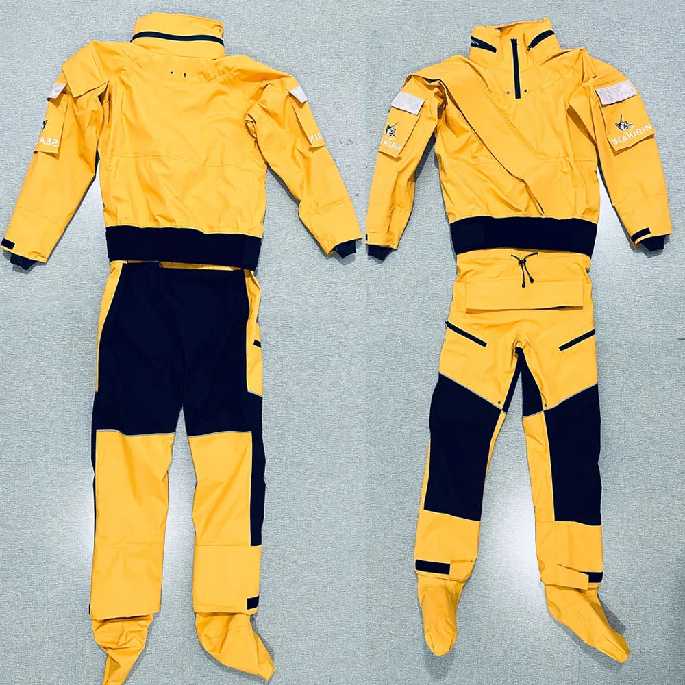 Waterproof Front-Entry Drysuit – Detachable Hood for Watersports