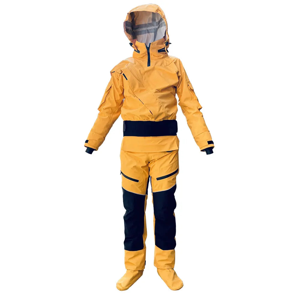 Waterproof Front-Entry Drysuit – Detachable Hood for Watersports