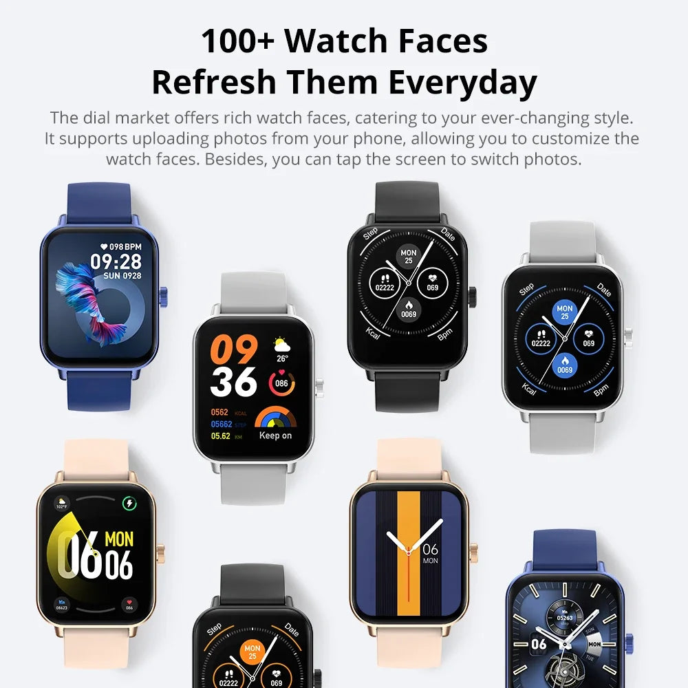 P81 Voice Calling Smartwatch – 1.9" Health & Sports Tracker