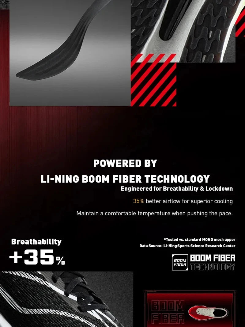 Li-Ning FEIDIAN 5 CHALLENGER – Carbon Plate SUPER BOOM Racing Shoes-FIBER PLATE LiNing Competitive Sneaker ARMV001