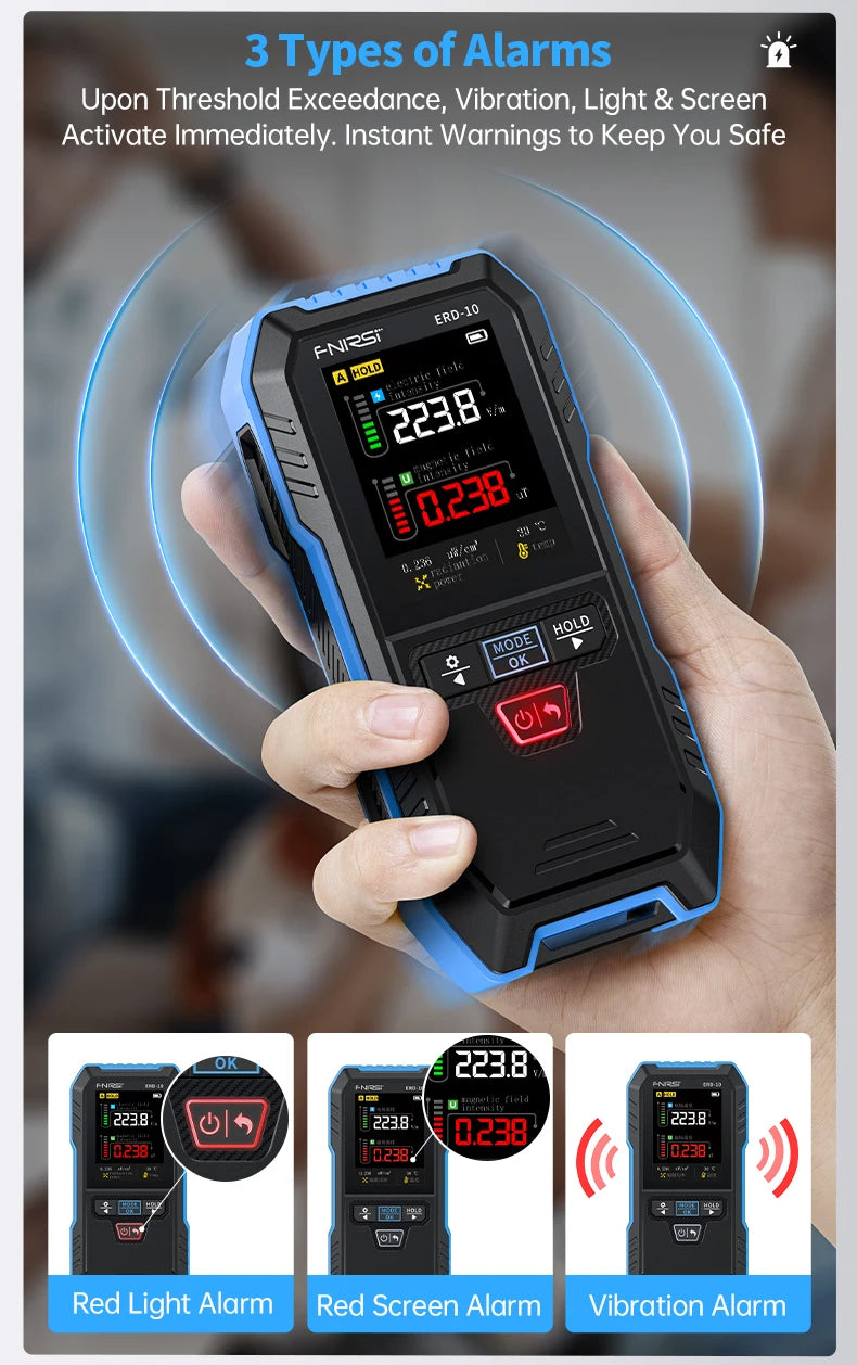 FNIRSI ERD-10 4-in-1 Electromagnetic Radiation Detector