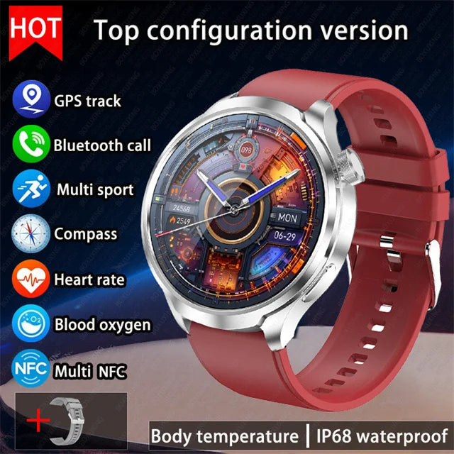 Huawei 1.85" Smartwatch – GPS, NFC & Bluetooth Fitness Tracker for Men