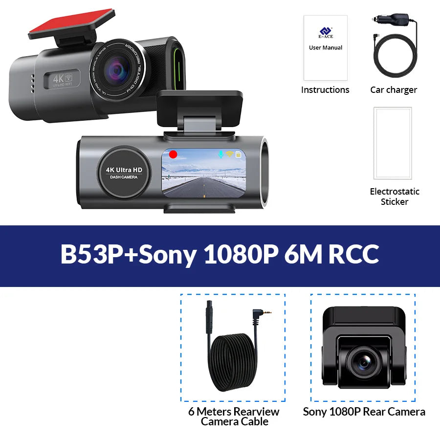 4K UHD Dash Cam – Wi-Fi GPS Night Vision DVR