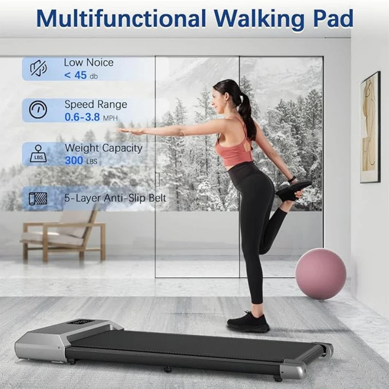 300LB Home Treadmill – 2.5HP 2-in-1 Walking & Running Machinee