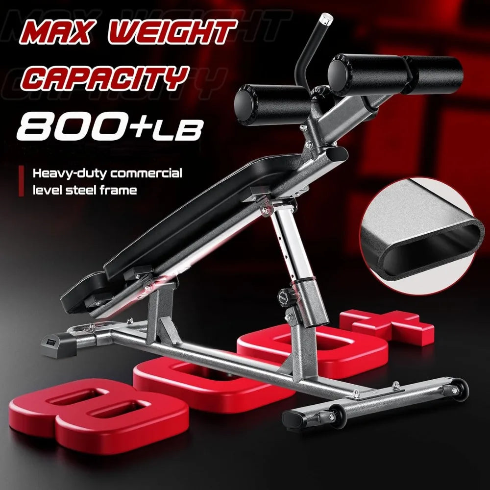 Adjustable Sit-Up Bench – Multi-Angle Weight & Ab Training Bench